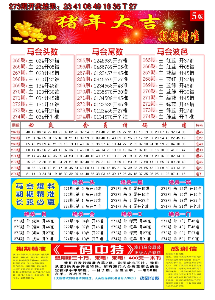 2024274期澳门开门红D