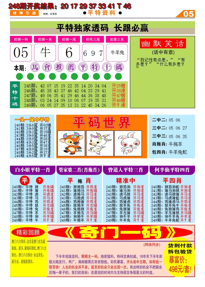 2024249期财神引路D
