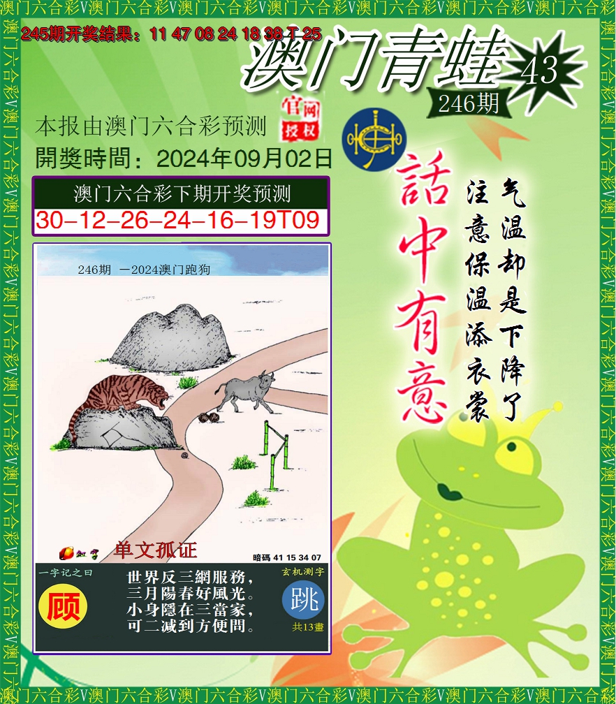 2024246期青蛙系列43