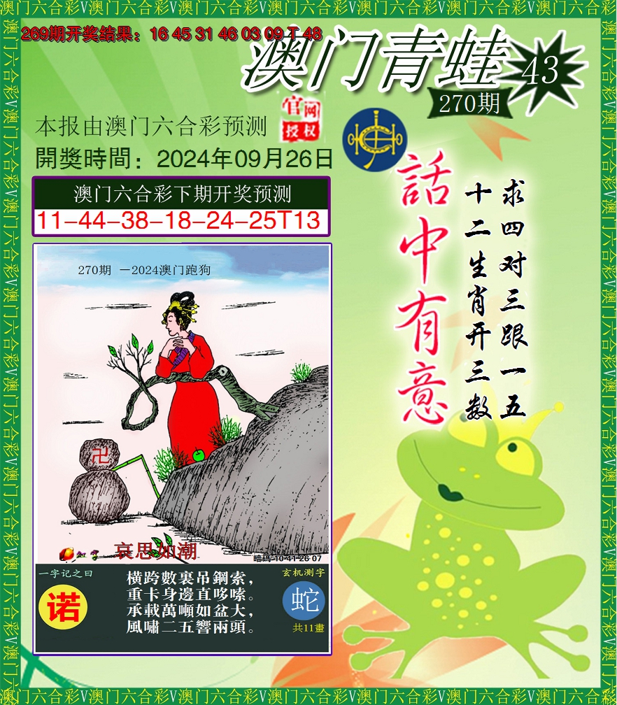 2024270期青蛙系列43