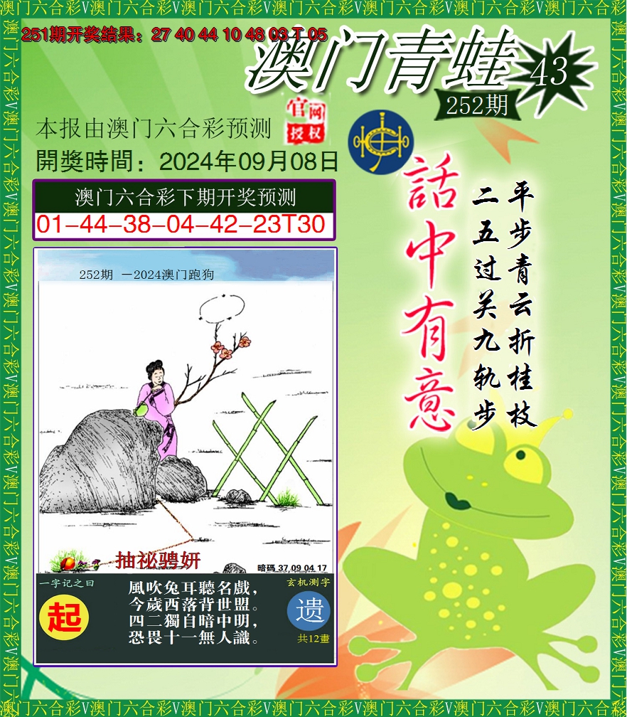 2024252期青蛙系列43