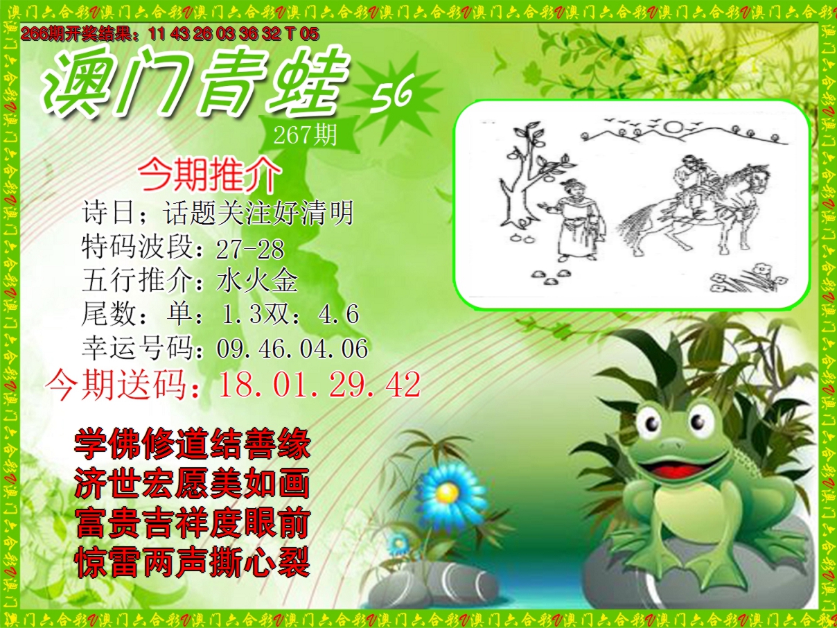 2024267期青蛙系列56