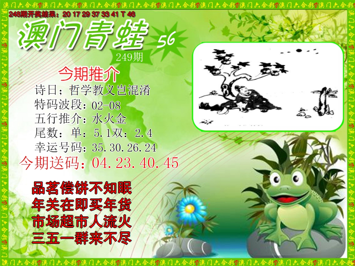 2024249期青蛙系列56