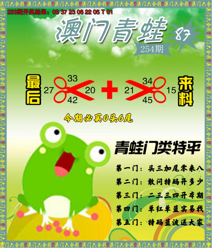 2024254期青蛙系列87