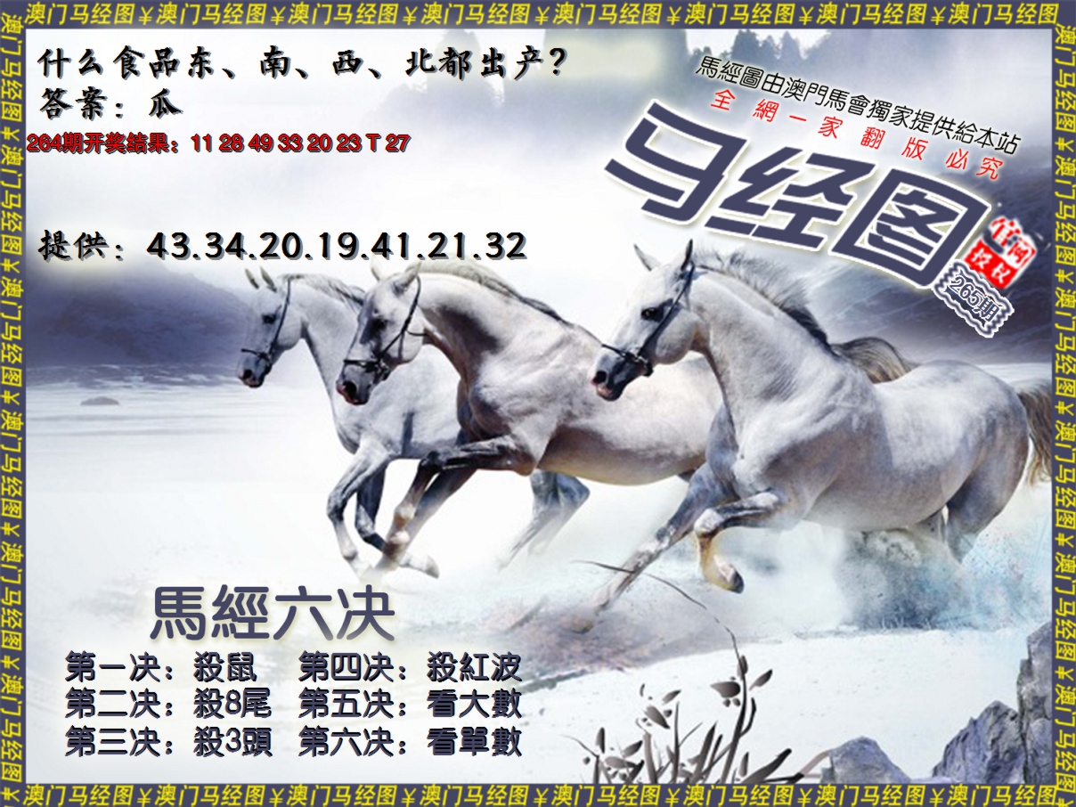 2024265期马经系列7