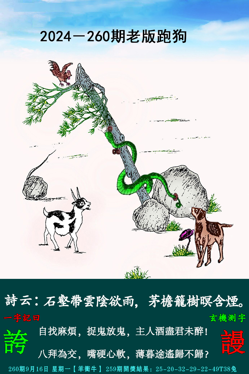 2024260期老跑狗图