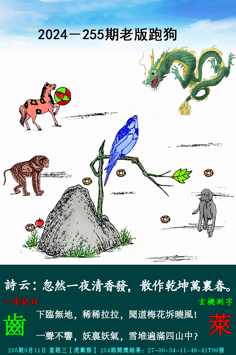 2024255期老跑狗图