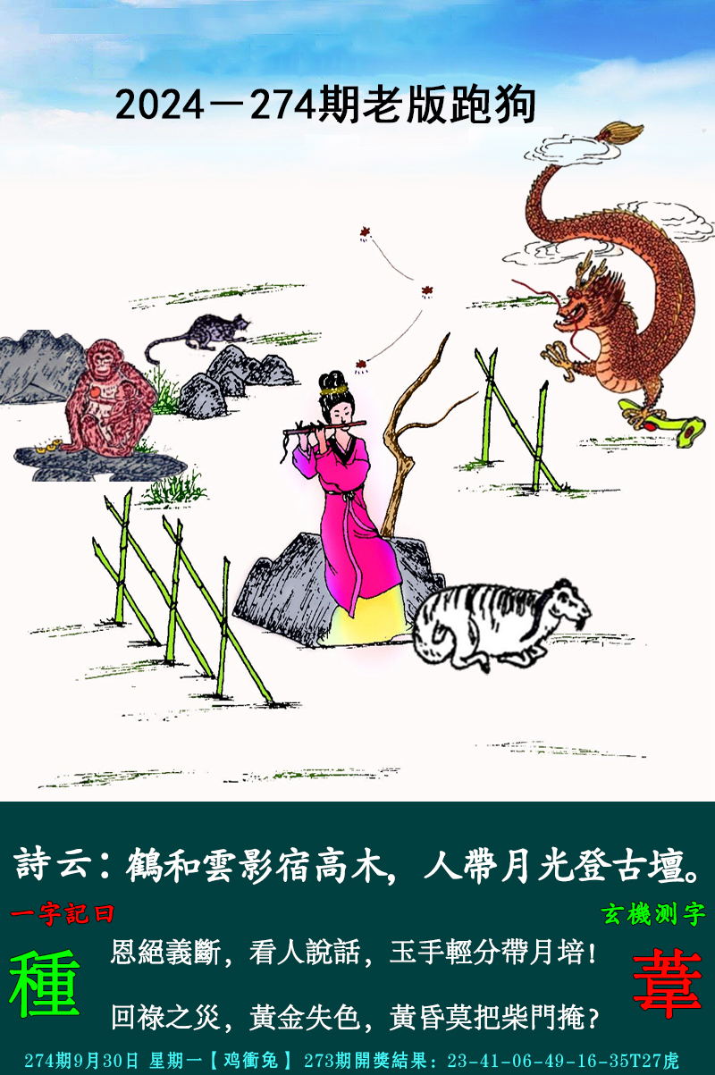 2024274期老跑狗图