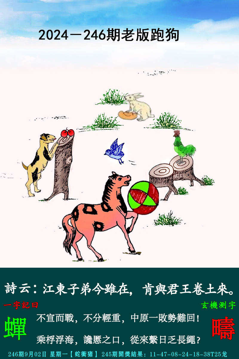 2024246期老跑狗图