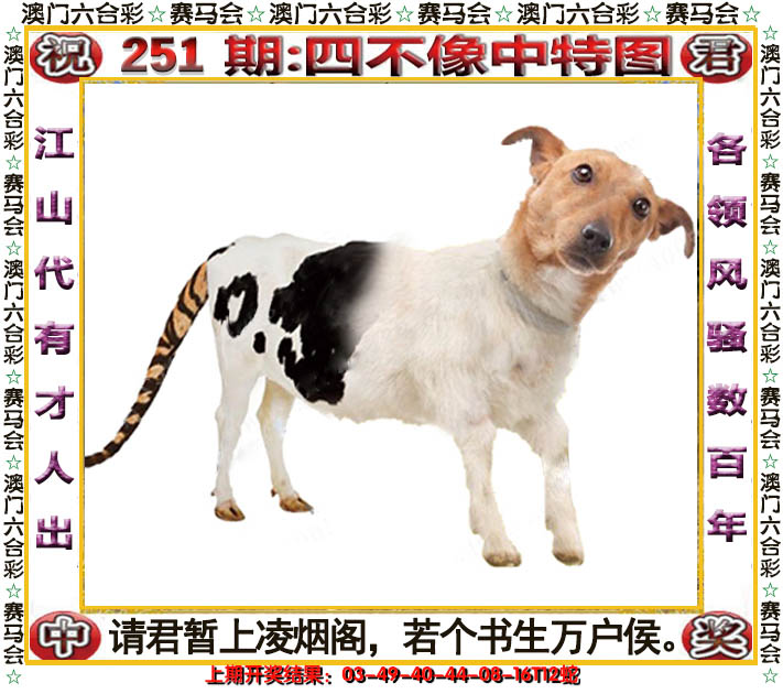 2024251期四不像中特图