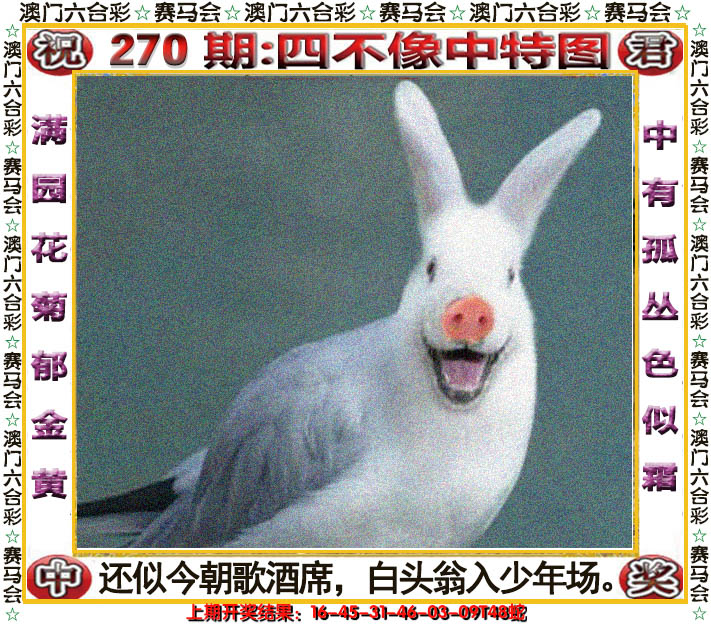 2024270期四不像中特图