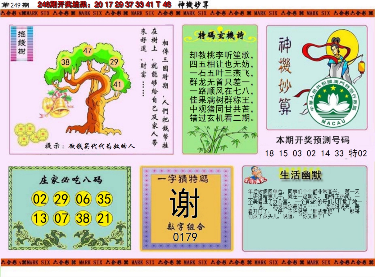 2024249期神机妙算