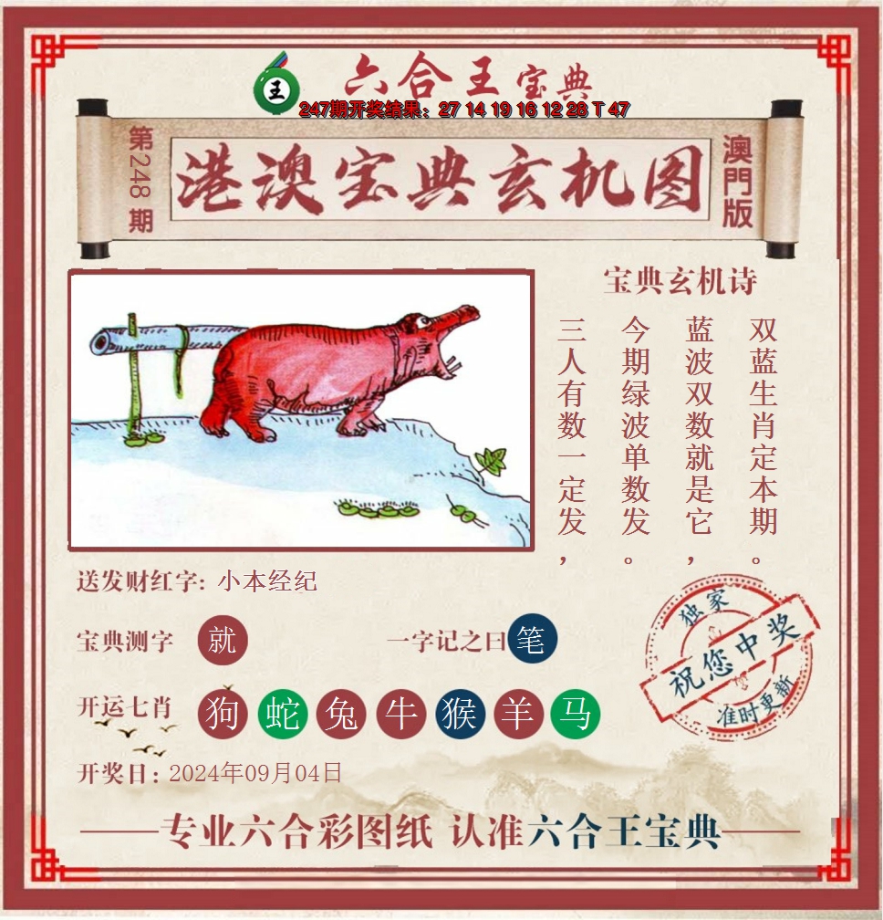 2024248期六合王港澳宝典玄机图