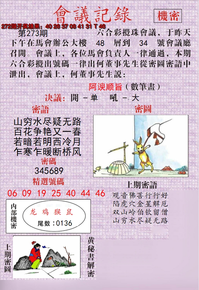 2024273期澳门会议记录