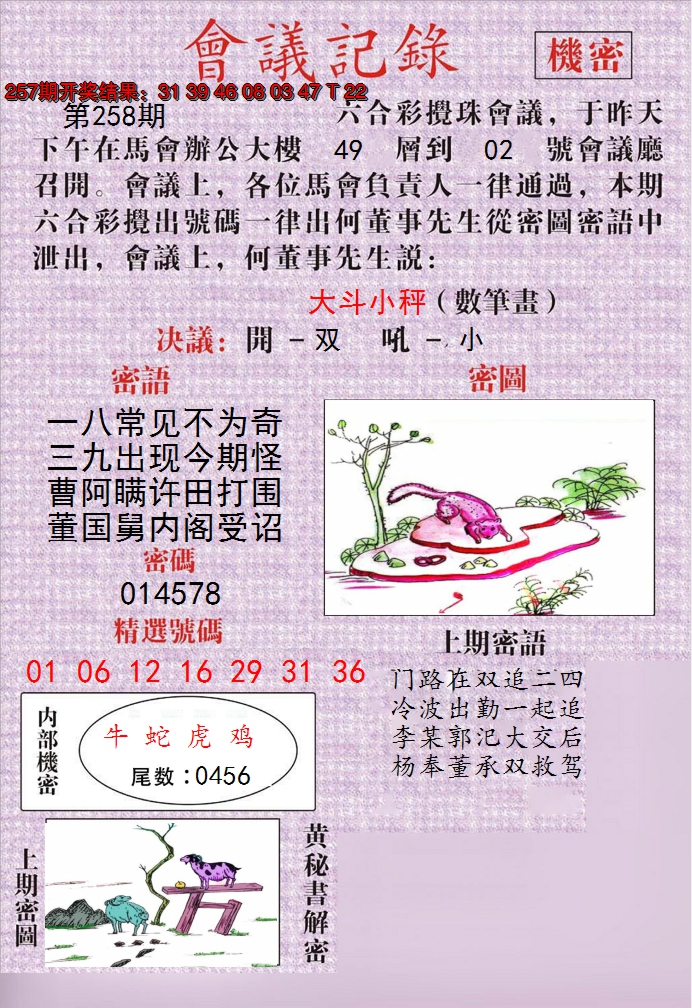 2024258期澳门会议记录