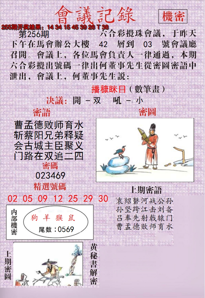 2024256期澳门会议记录