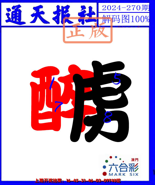 2024270期解码图