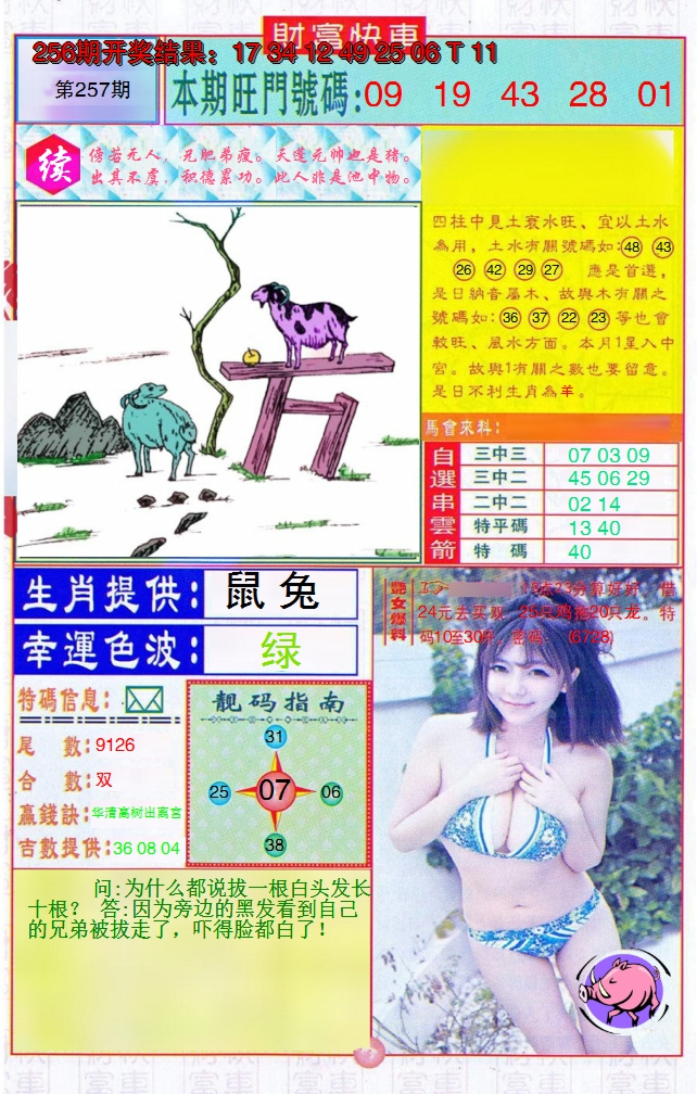 2024257期财富快车