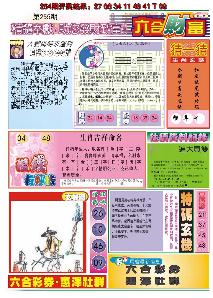 2024255期六合财富B