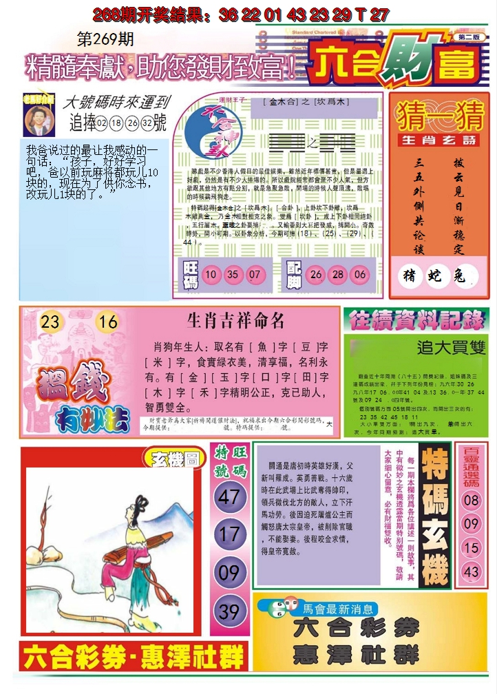 2024269期六合财富B