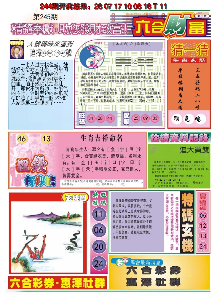 2024245期六合财富B