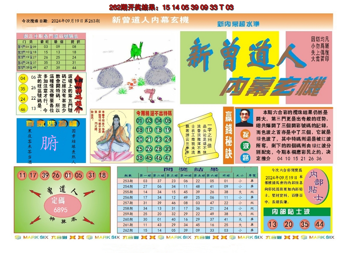 2024263期新曾道人内幕A