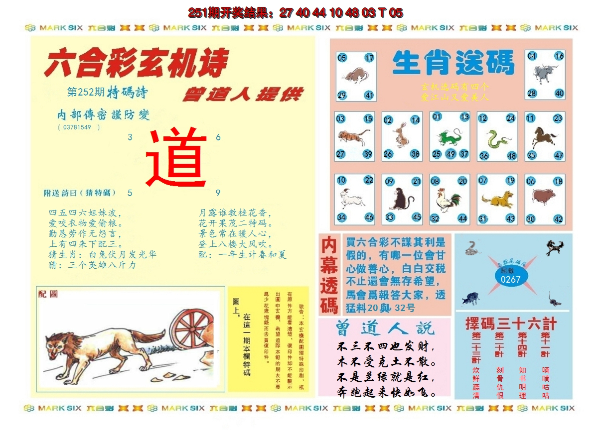 2024252期新曾道人内幕B