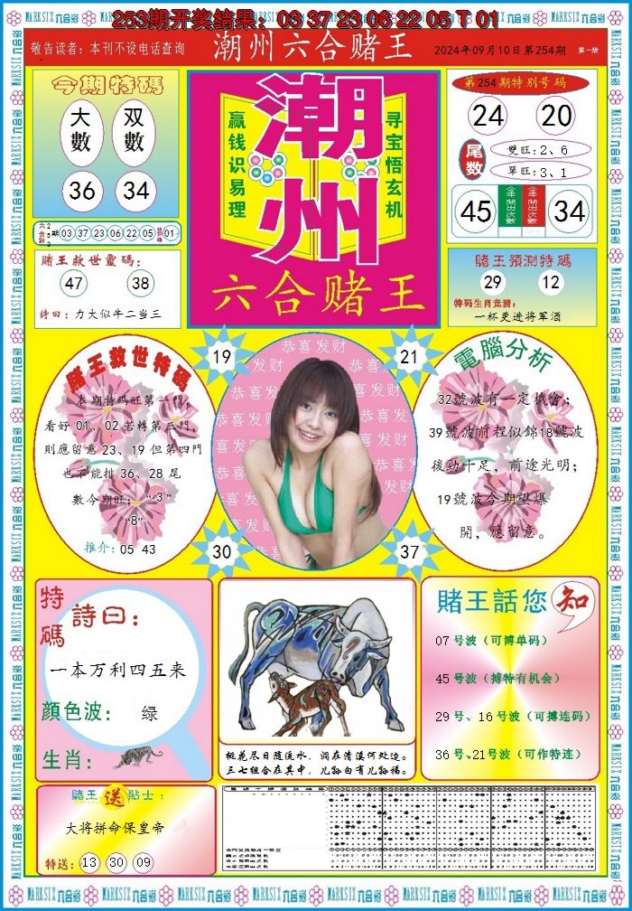 2024254期潮州六合赌王A