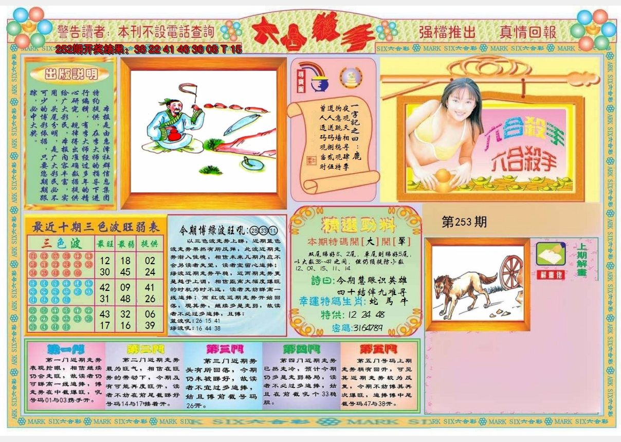 2024253期六合杀手A