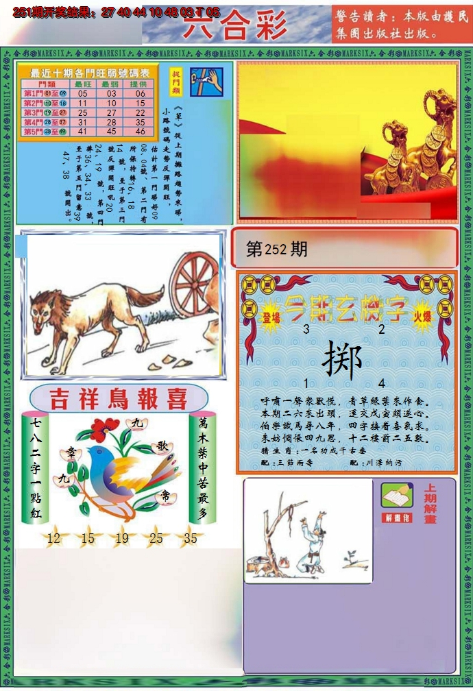 2024252期九龍2011A(推荐)