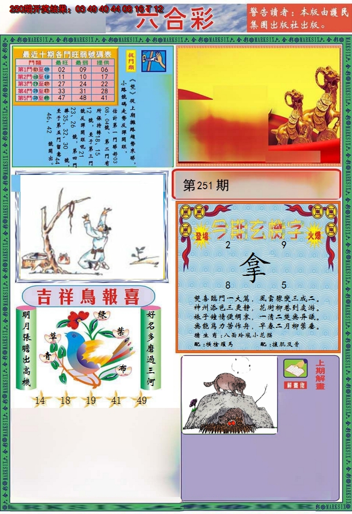 2024251期九龍2011A(推荐)