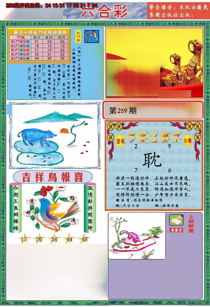 2024259期九龍2011A(推荐)