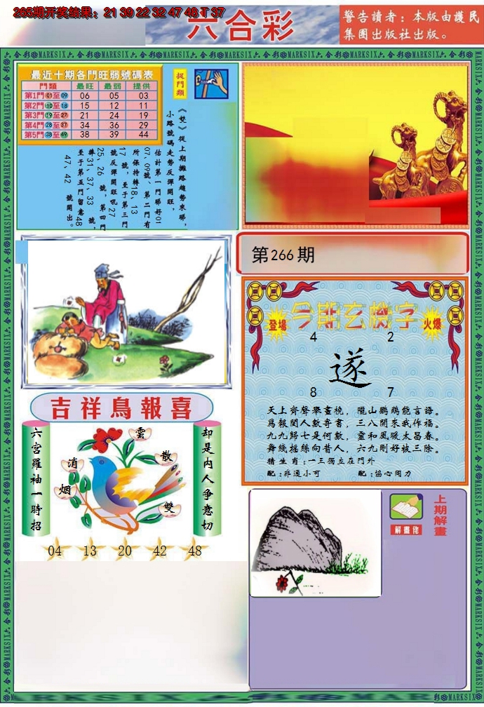2024266期九龍2011A(推荐)