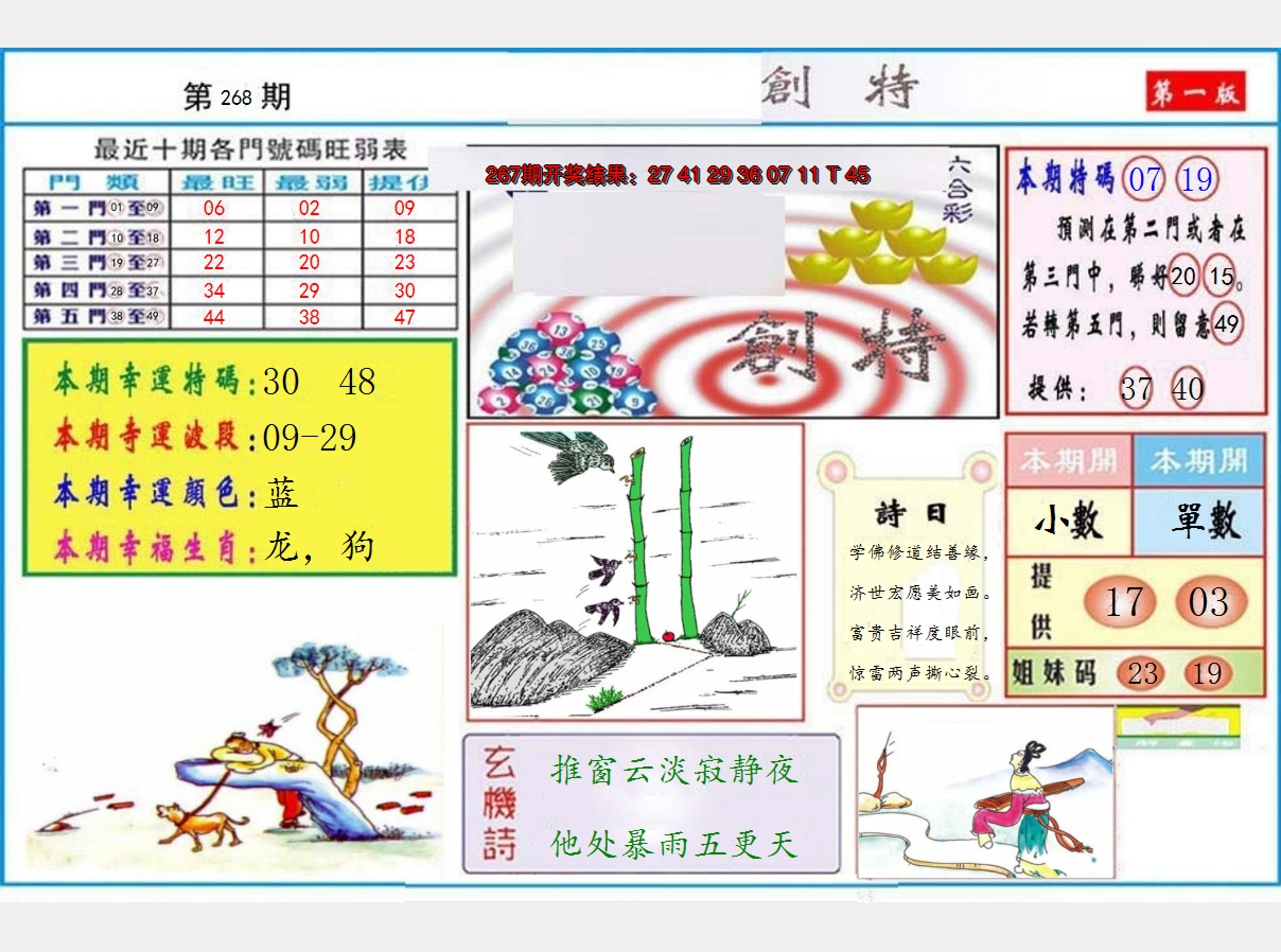 2024268期九龍创特A(推荐)