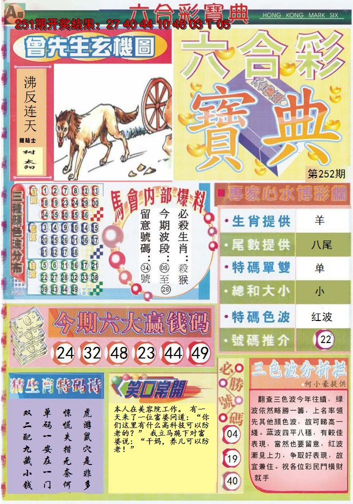 2024252期六合宝典A