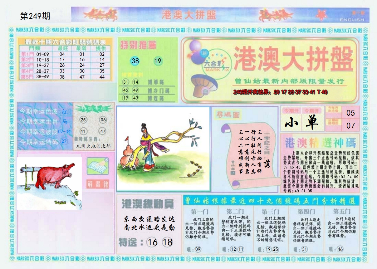 2024249期港澳大拼盘A