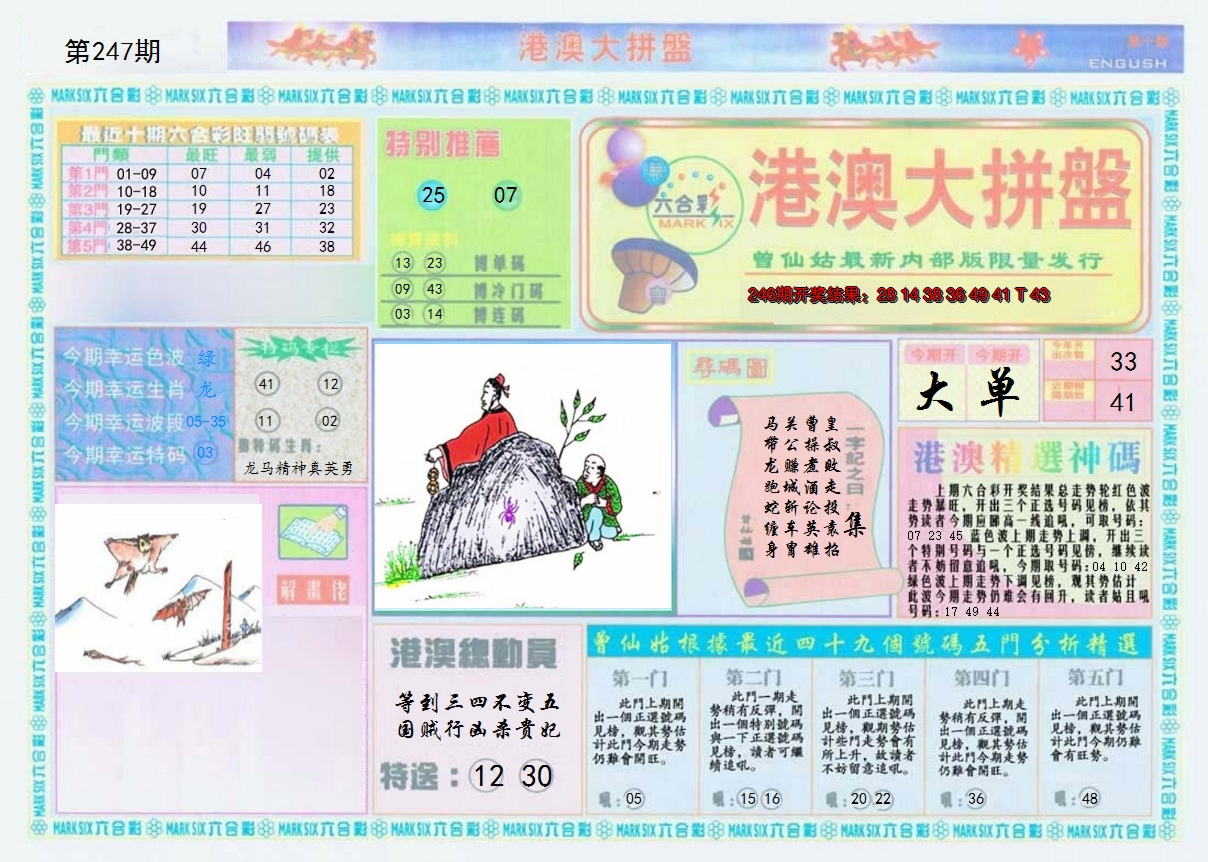 2024247期港澳大拼盘A