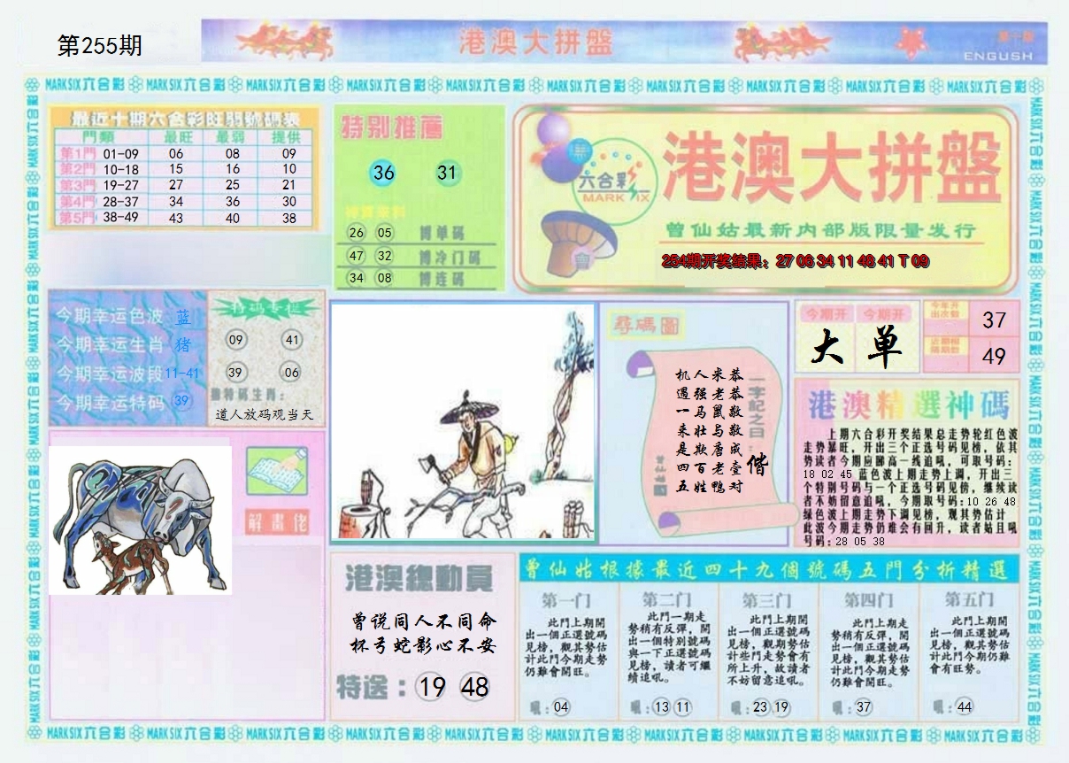 2024255期港澳大拼盘A