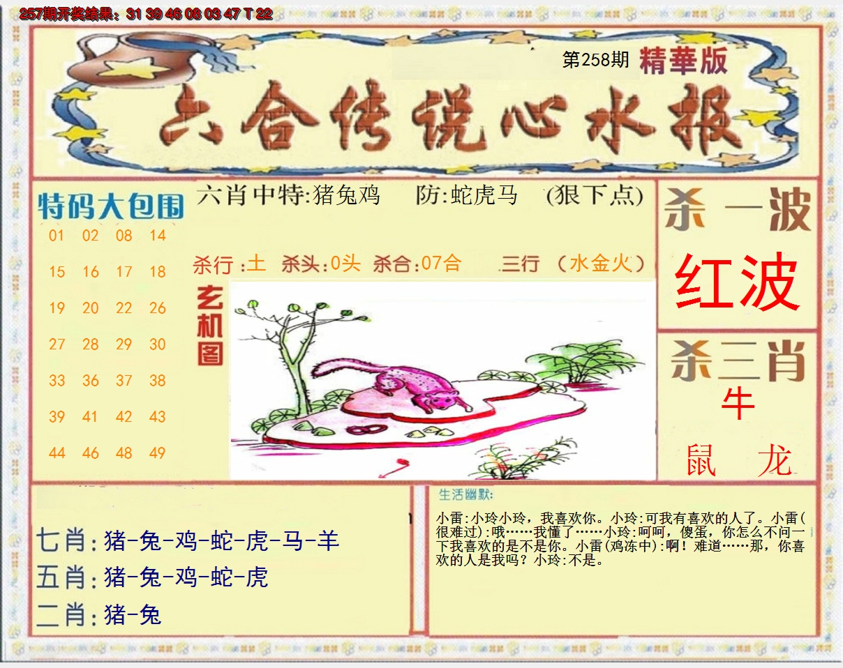 2024258期六合传说(心水版)