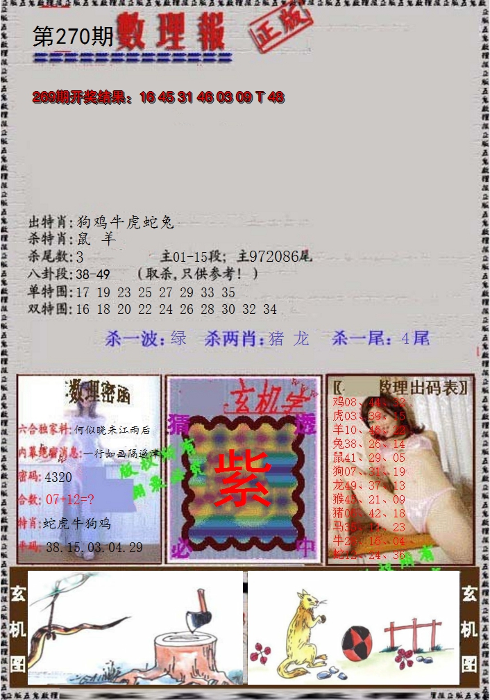 2024270期数理报