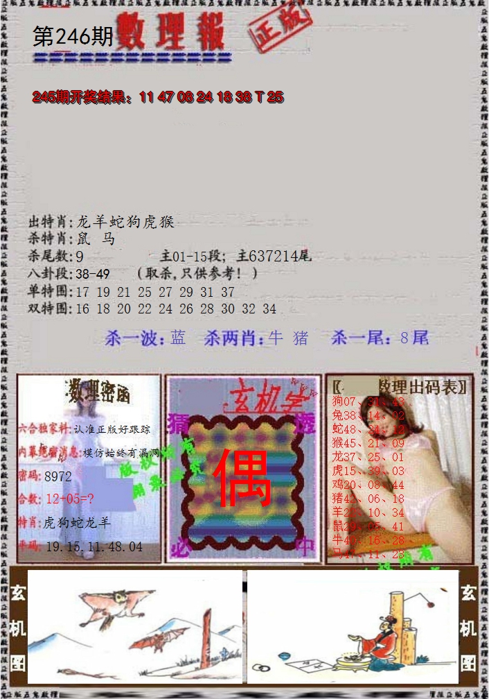 2024246期数理报