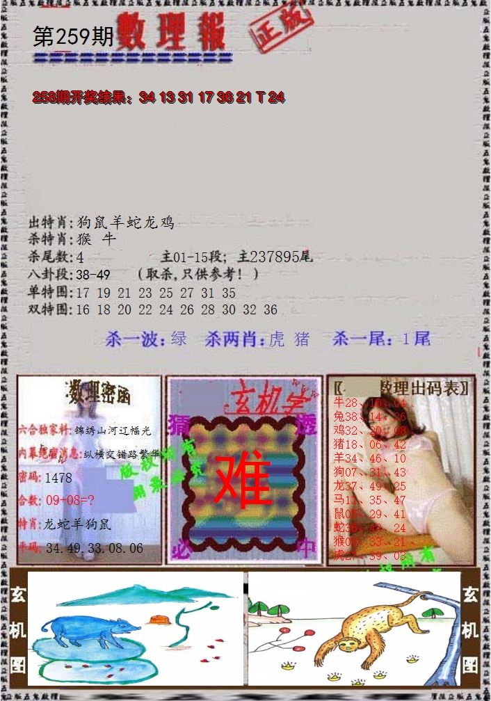 2024259期数理报