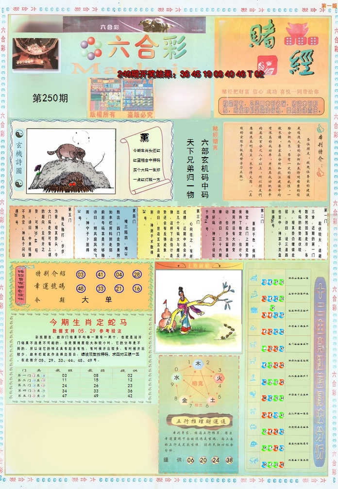 2024250期小赌经A