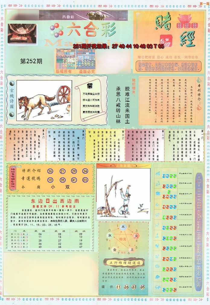 2024252期小赌经A