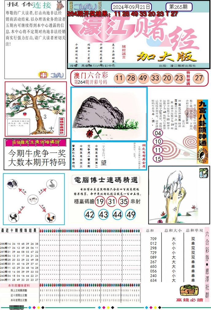 2024265期濠江赌经A加大版