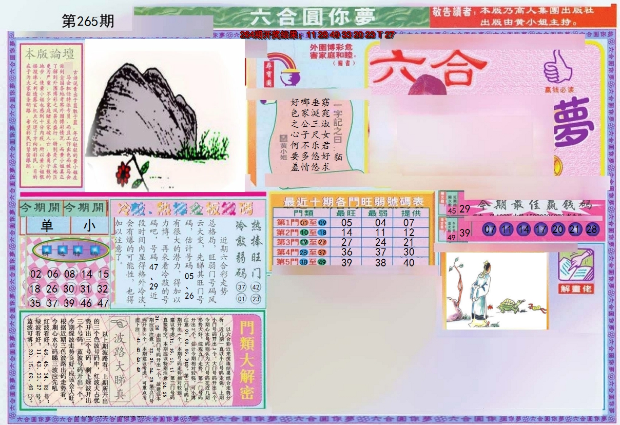 2024265期(新版)六合圆你梦A