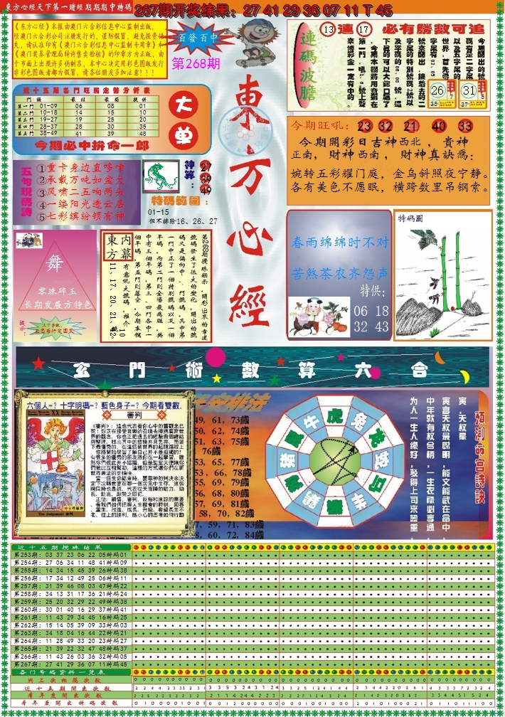 2024268期东方心经A