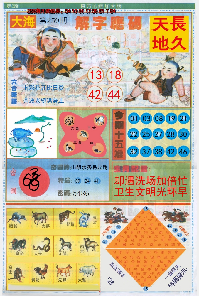 2024259期东方心经B加大版