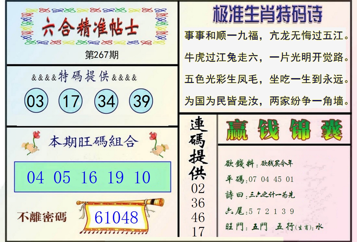 2024267期精准贴士