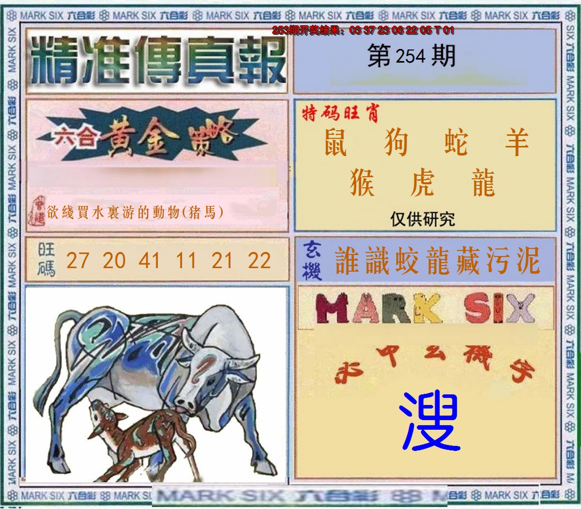 2024254期精准<傳真報>